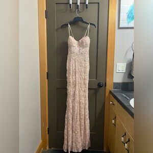“City Studio” nude pink prom dress - size 5/6